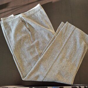 JustFab Gray Wide Leg Dress Pants